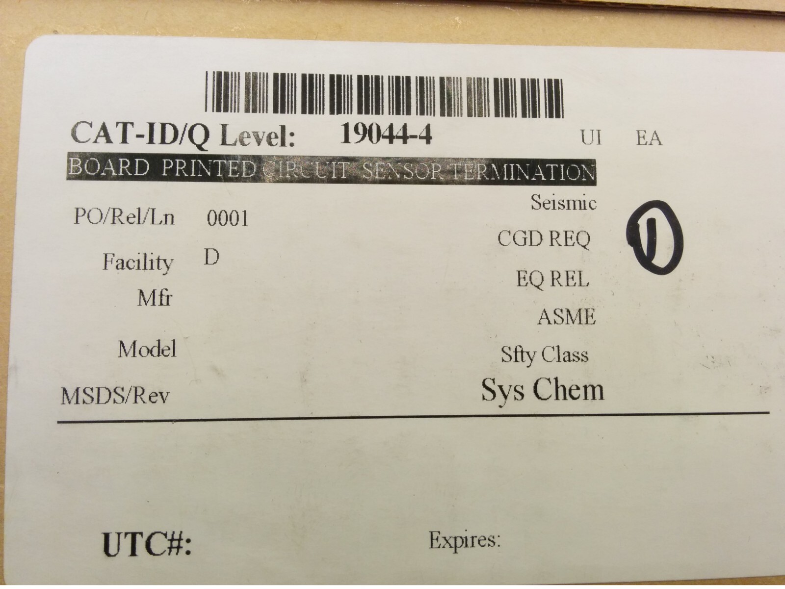 APTEC D213112 PCB CIRUIT BOARD, REV 02, NIB