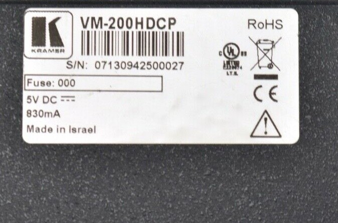 Kramer VM-200HDCP 1:2 DVI Distributor - FAST SHIPPING!!!