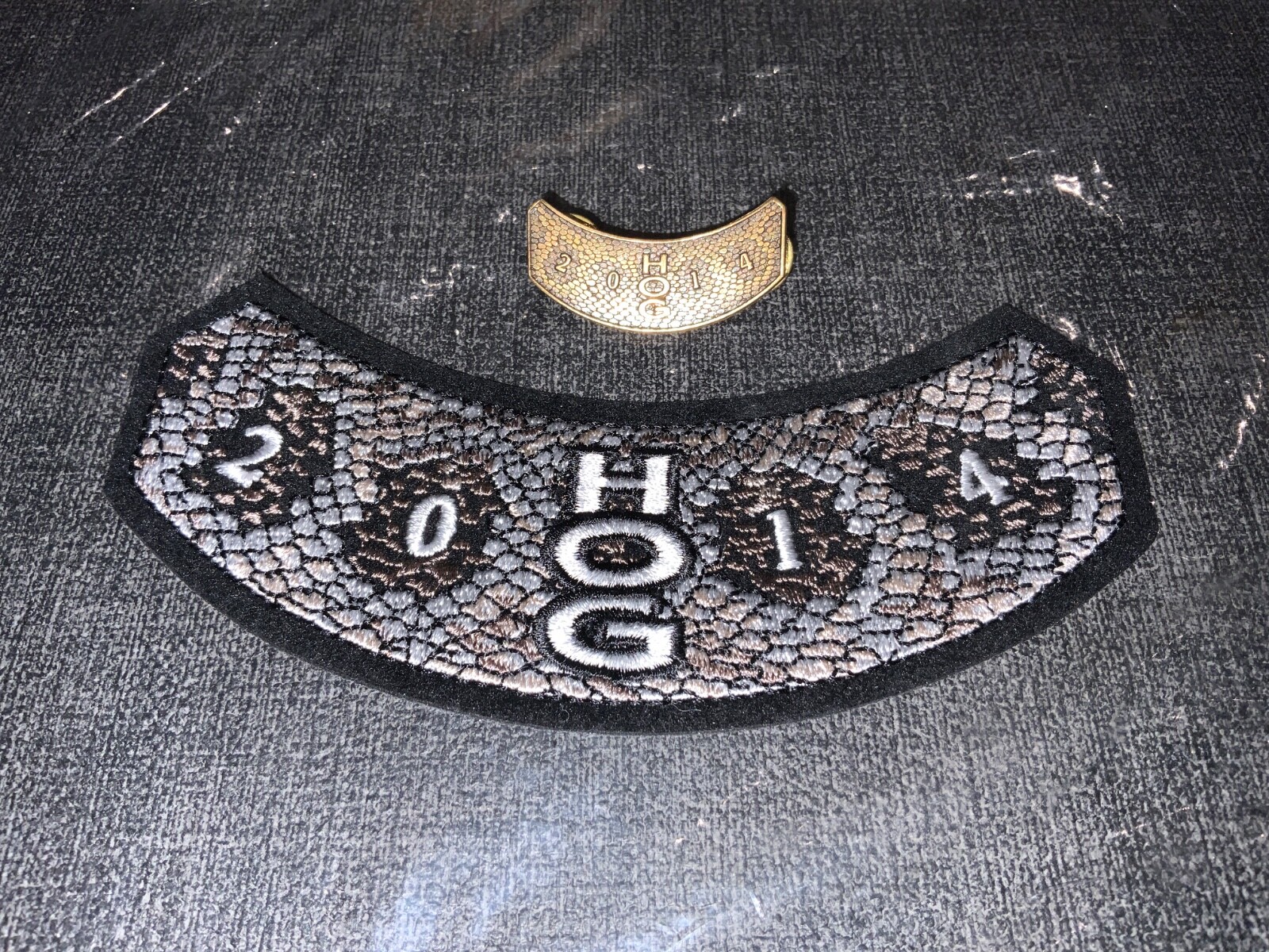 Harley Owners Group HOG Patch and Pin 2014 -Motorcycle Harley Davidson Snakeskin