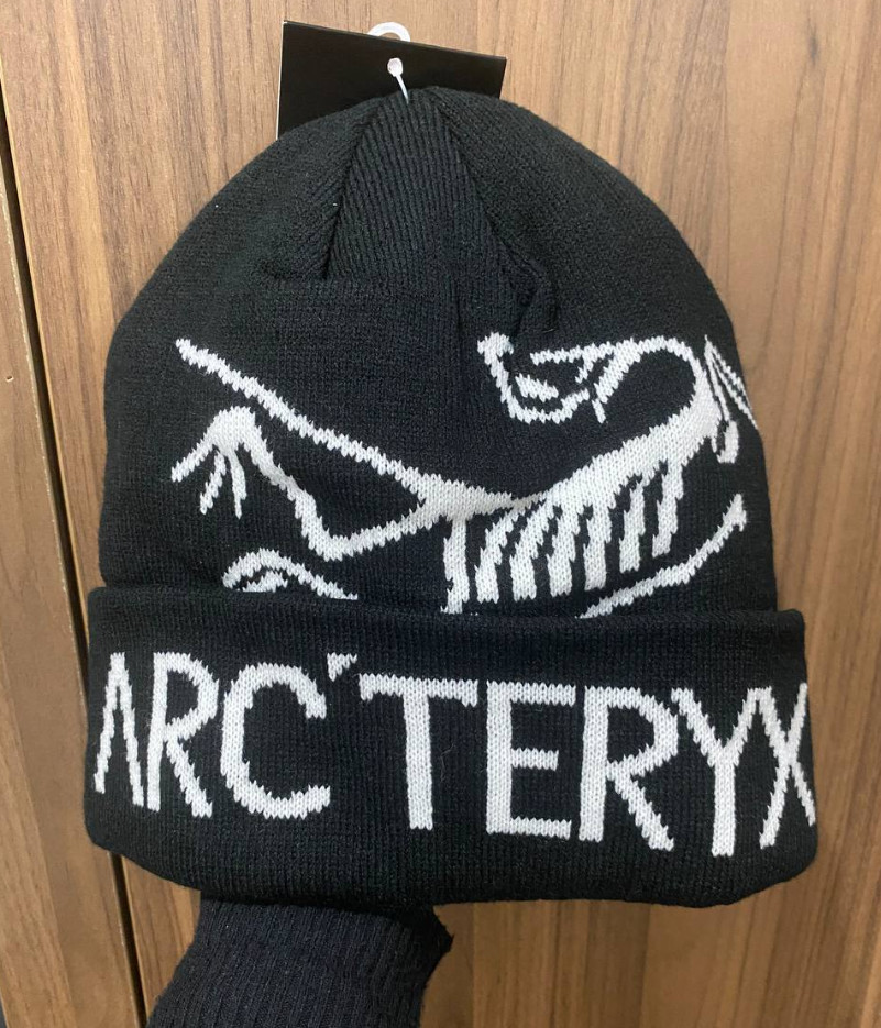 Arc'teryx Bird Head Toque Beanie Black Merino Wool Unisex Winter Hat NWT