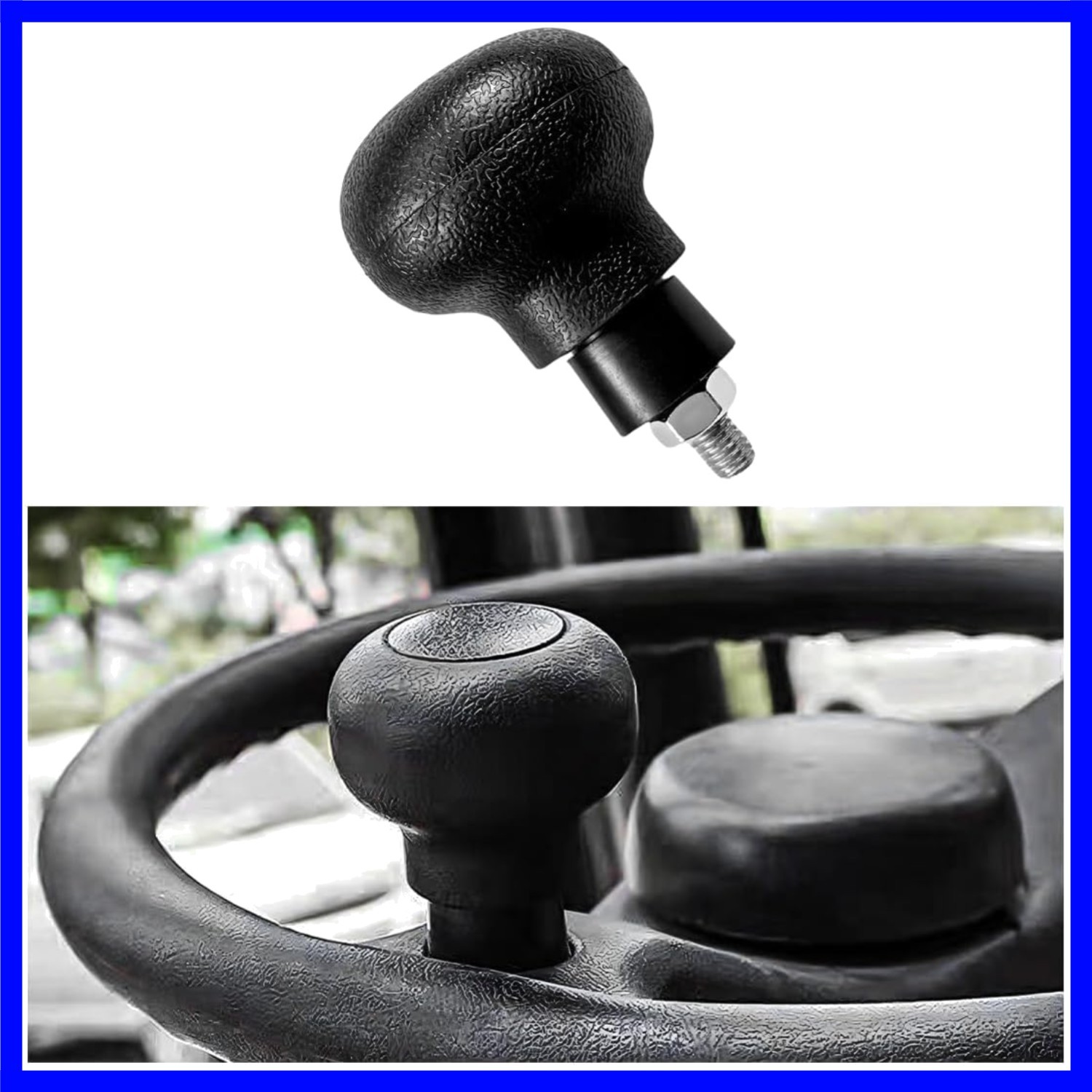 Quick Install Non-Slip Steering Wheel Spinner Knob for Enhanced Driving Control