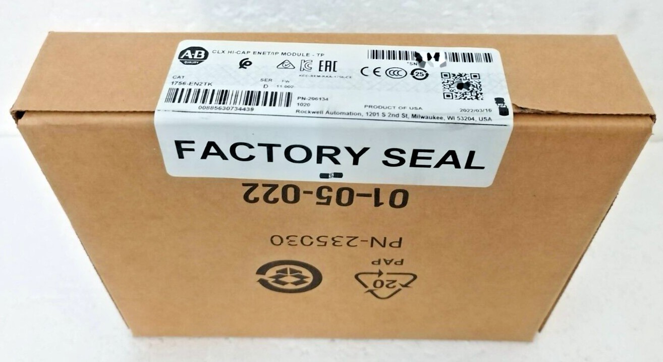 NEW Allen Bradley 1756-EN2TK CLX HI-CAP ENET/IP MODULE US Free Tax