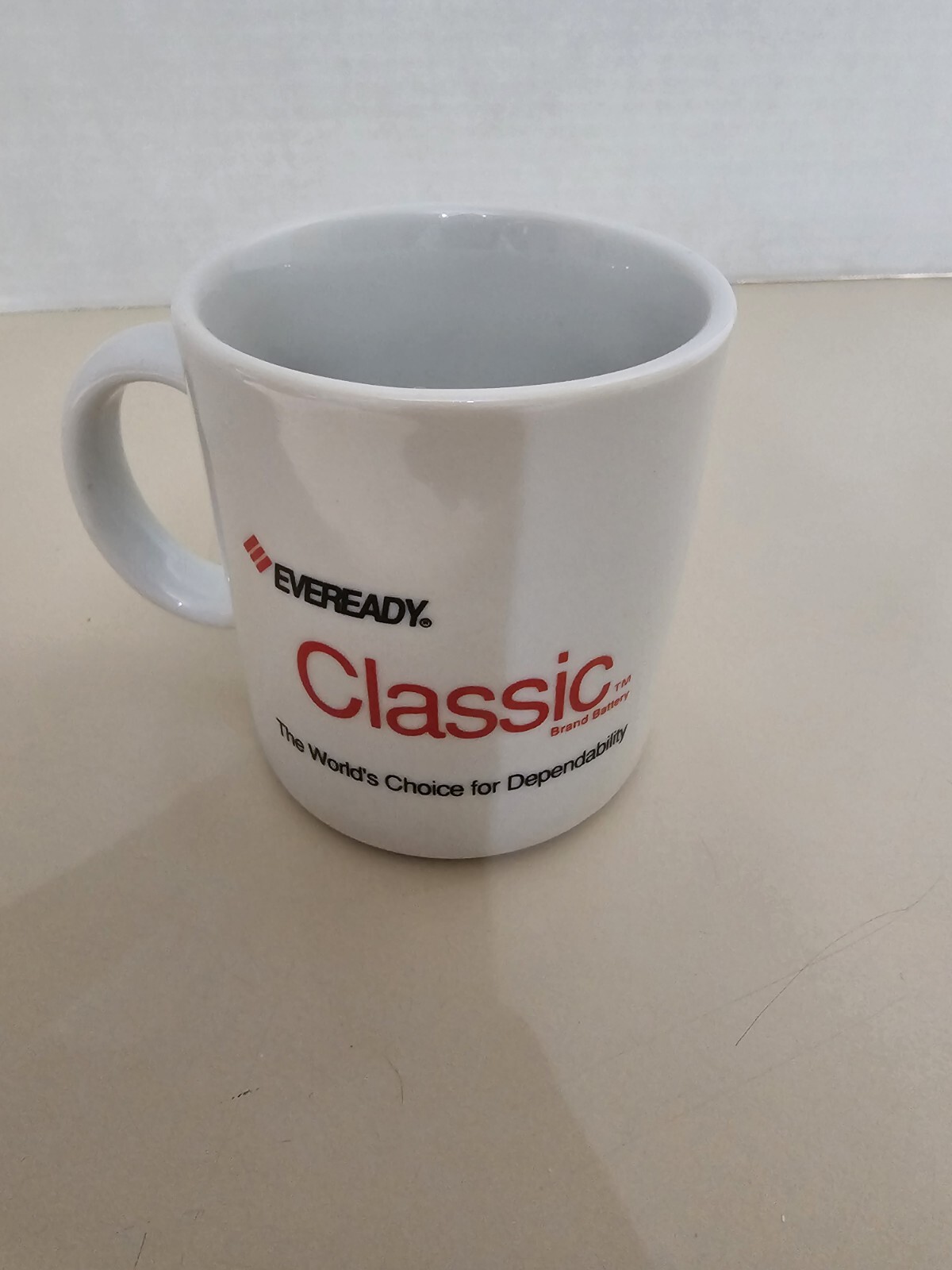Eveready Classic Brand Battery Dependability Coffee Cup