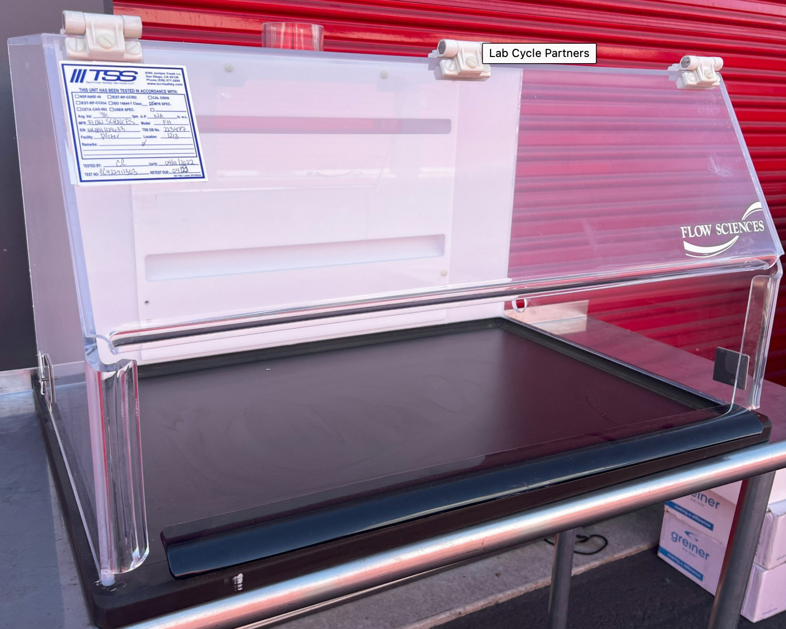 Flow Sciences 3 foot (36") VBSE FS2015BK Hood/enclosure/chamber