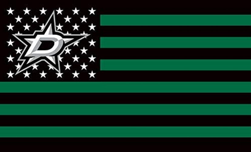 NHL Dallas Stars Hockey Americana Flag Logo Flag 3x5ft - With Grommets