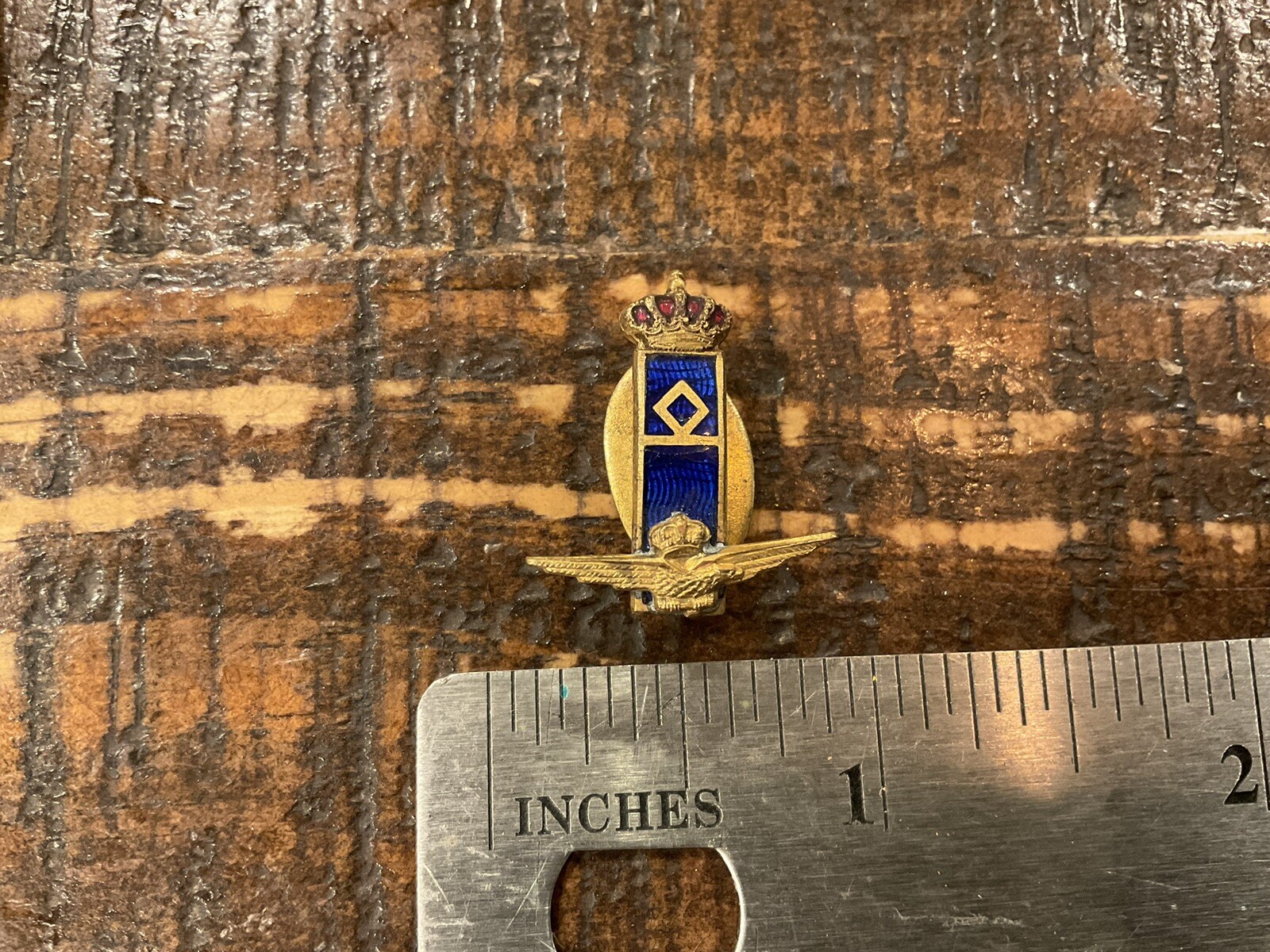 ORIGINAL WWII ITALIAN ITALY PILOT WINGS LAPEL PIN BADGE
