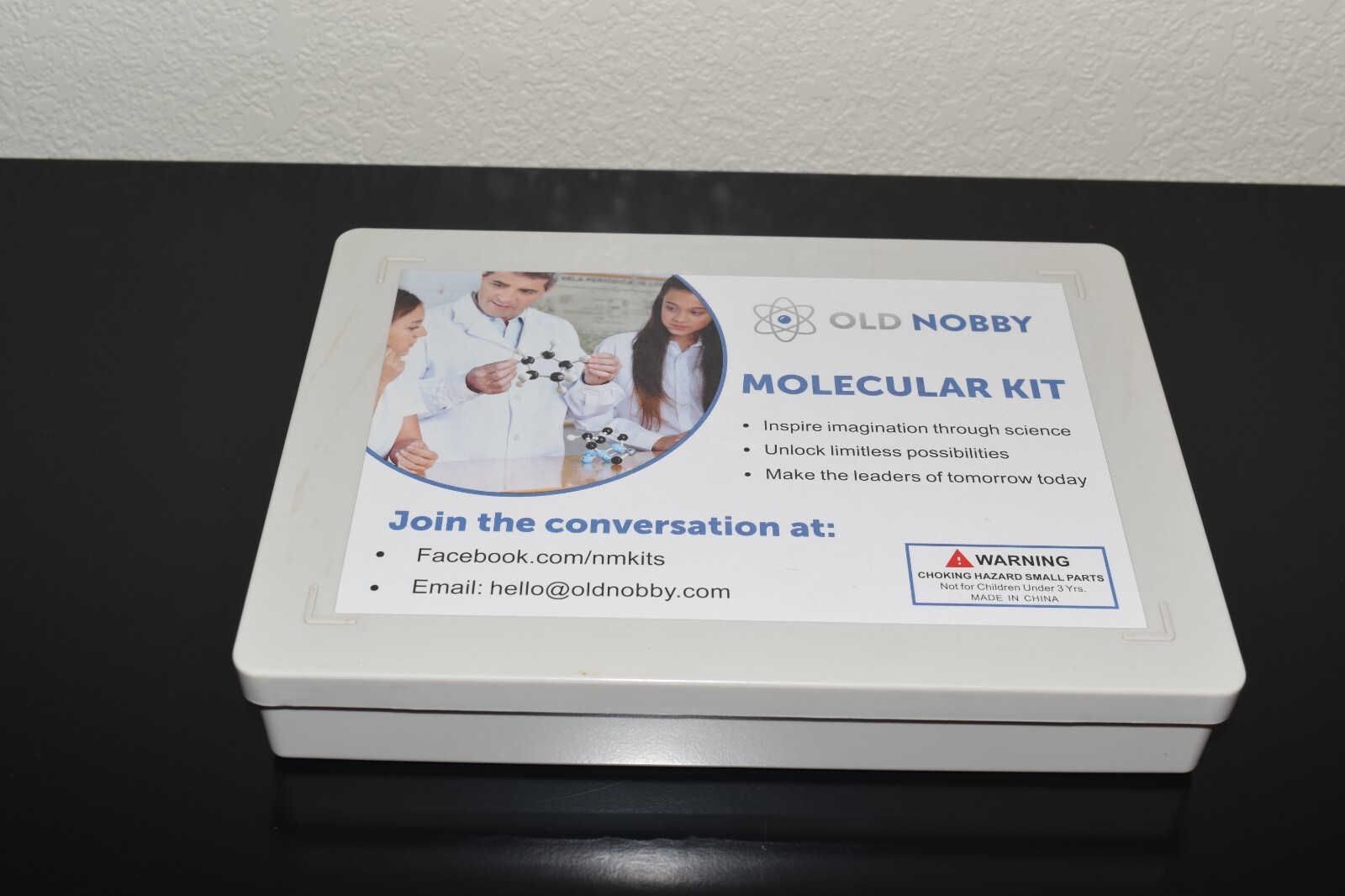 Old Nobby Molecular Kit with Instructions Missing One Hydrogen Atom-239 Pieces