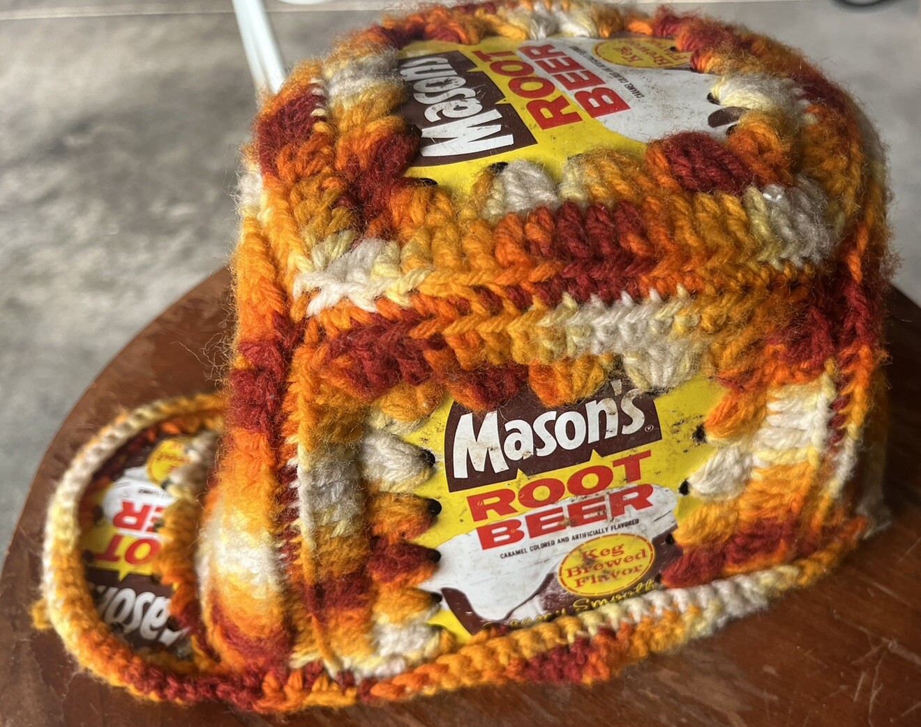 1960’s Mason’s Root Beer soda Flat Chicago, Illinois Home Made Hat Rare Must See