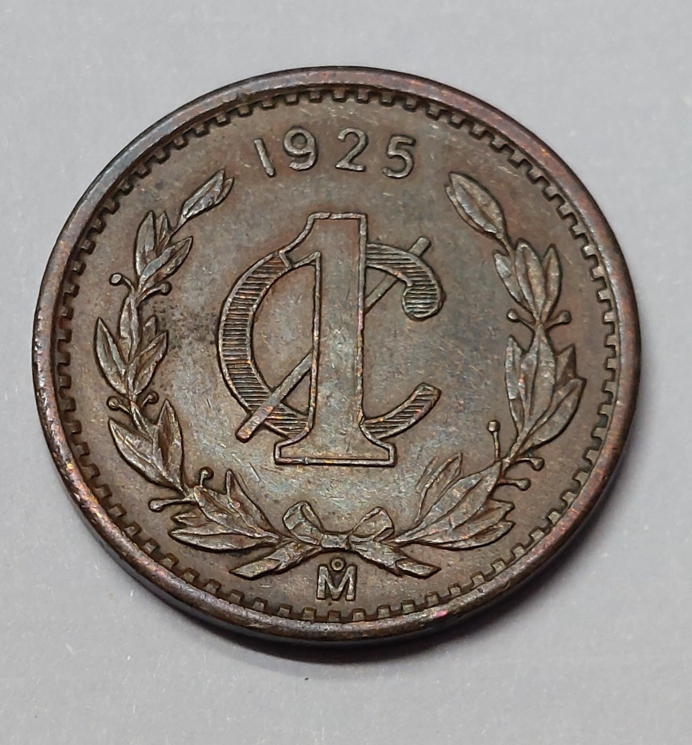 1925 Un Centavo Mexico
