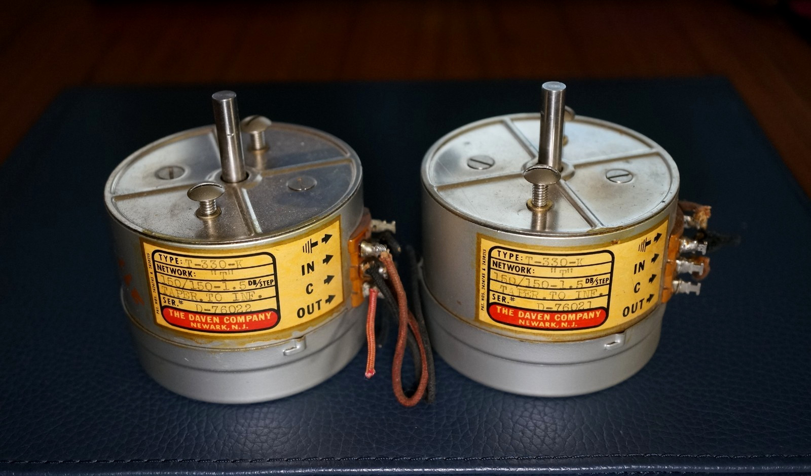 2 - Daven Western Electric T-330-K / 150 Ohm / 1.5db Potentiometer