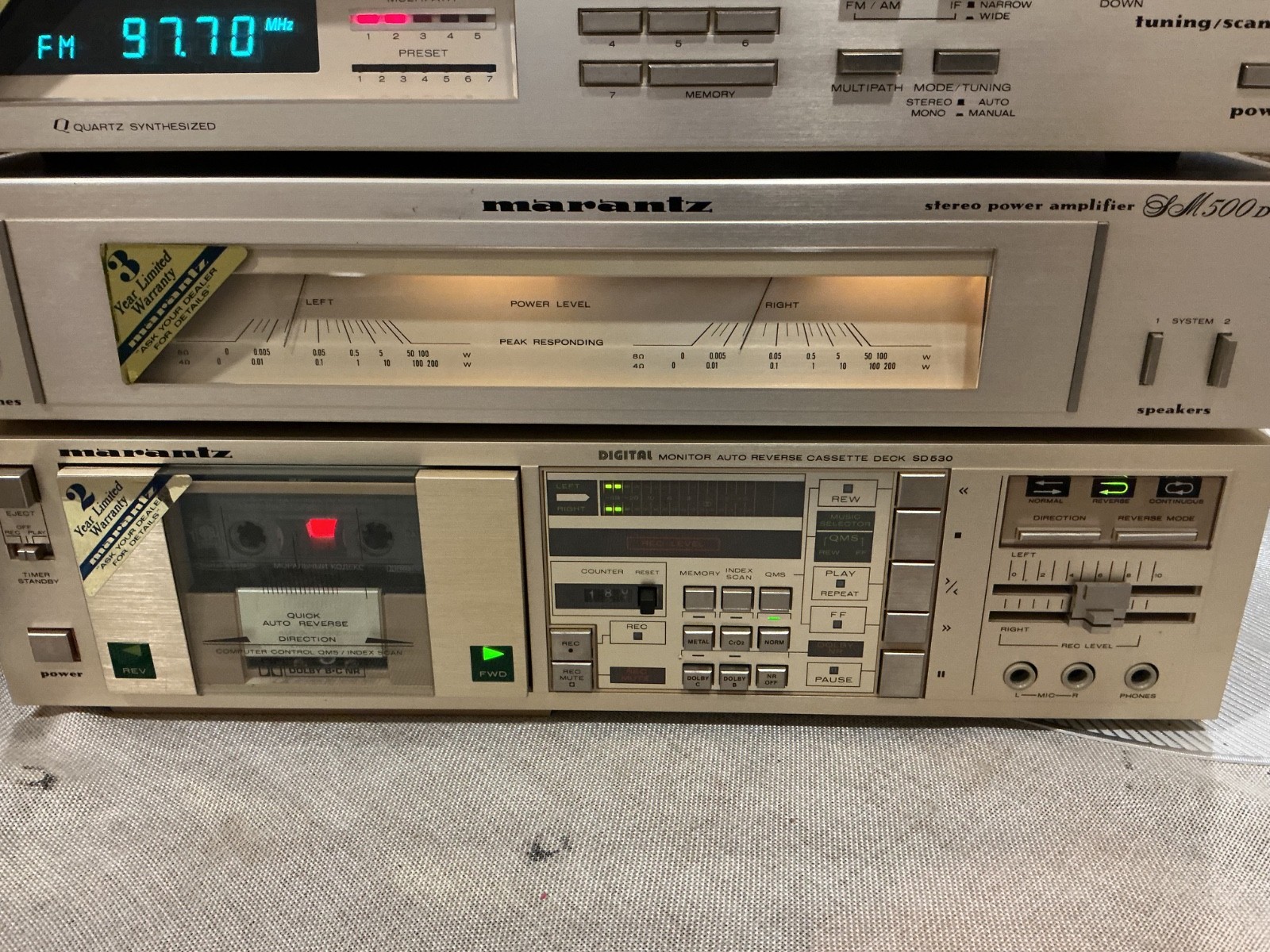 Marantz 500 Series Full System Vintage