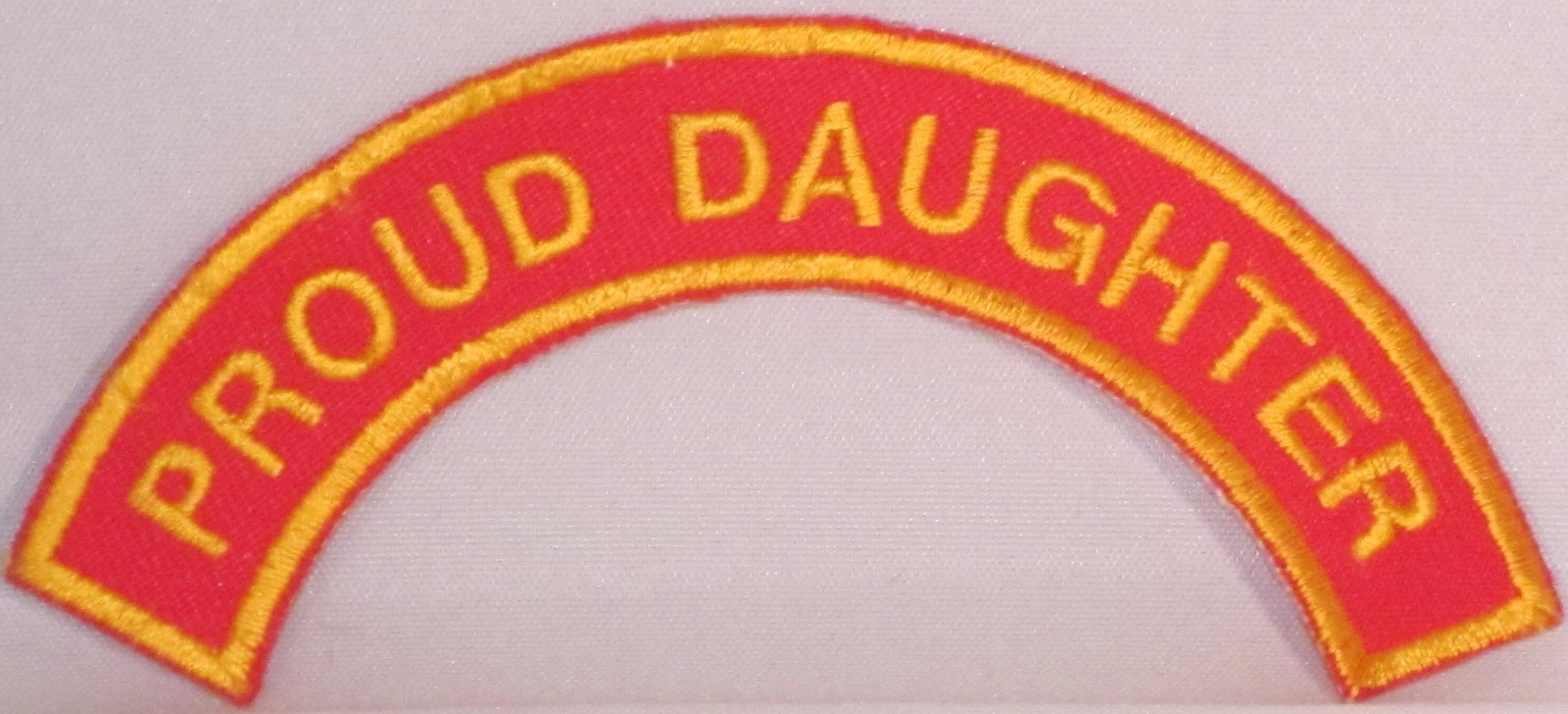 PROUD DAUGHTER MILITARY MARINE PATRIOTIC MOTORCYCLE VEST IRON ON PATCH M-5