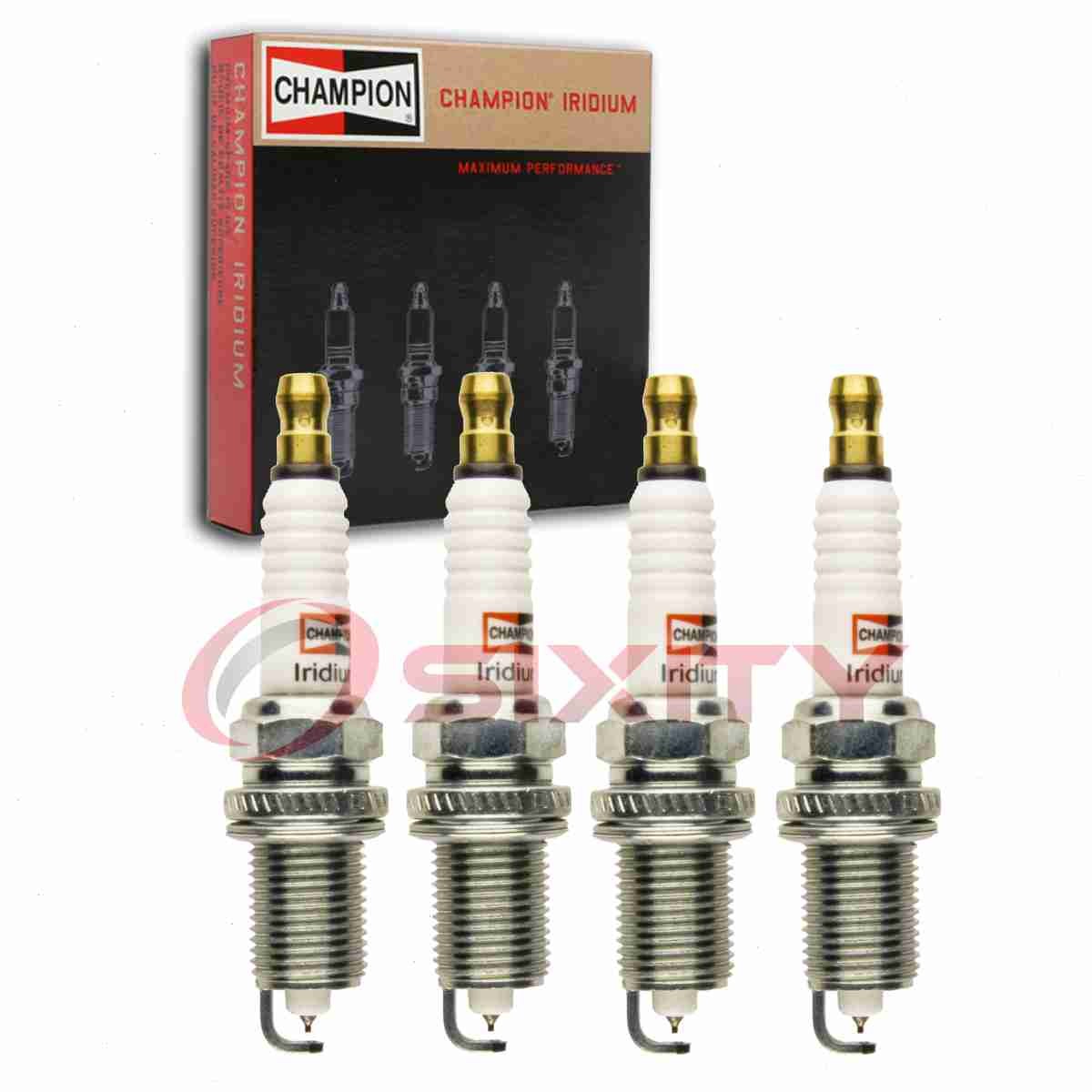 4 pc Champion Iridium Spark Plugs for 2015-2017 Mitsubishi RVR Ignition so