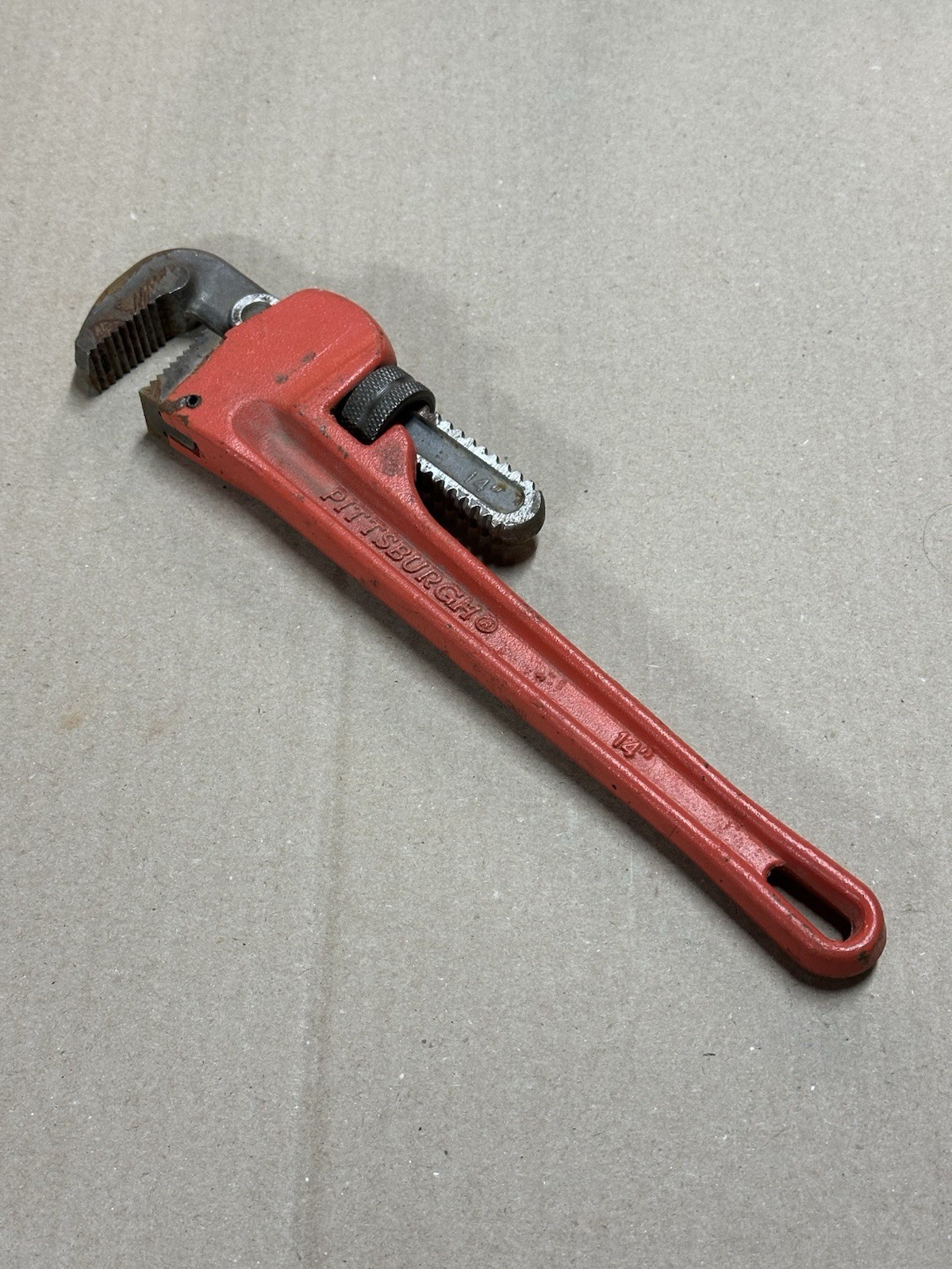 Pittsburgh Heavy Duty 14" Pipe Wrench Used Some Slight Rust