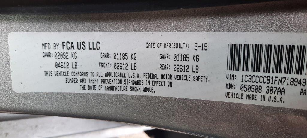 Used Anti-Theft Control Module fits: 2015 Chrysler 200 Theft-Locking receiver hu