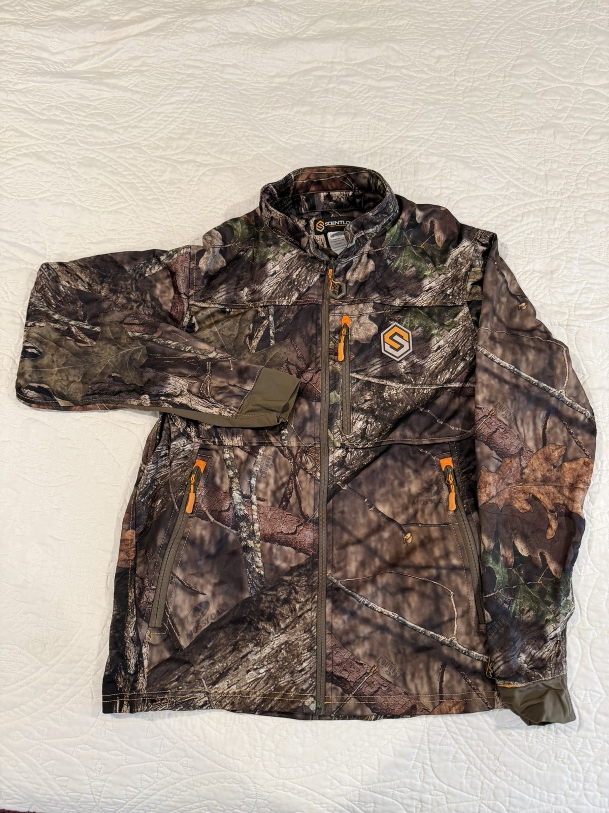 Mossy Oak Scentlok Stealth Camo Jacket Large. Style Number 87411-082