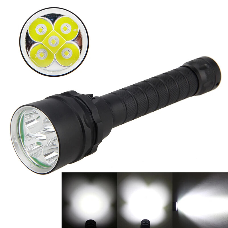 300000LM 5/3leds LED Diving Flashlight Scuba Dive Torch Professional Diver Light