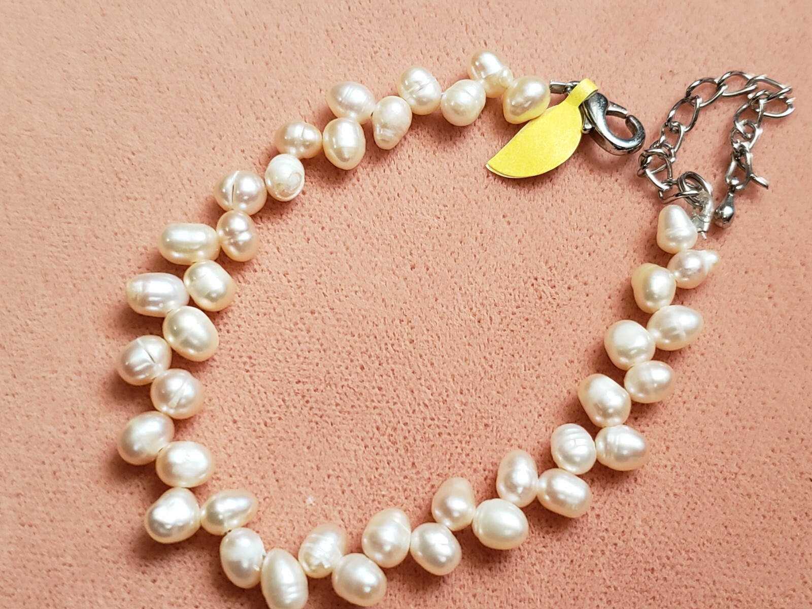 Hand-Made GENUINE * PEARL * BRACELET 7" plus, 6 mm - Made in USA