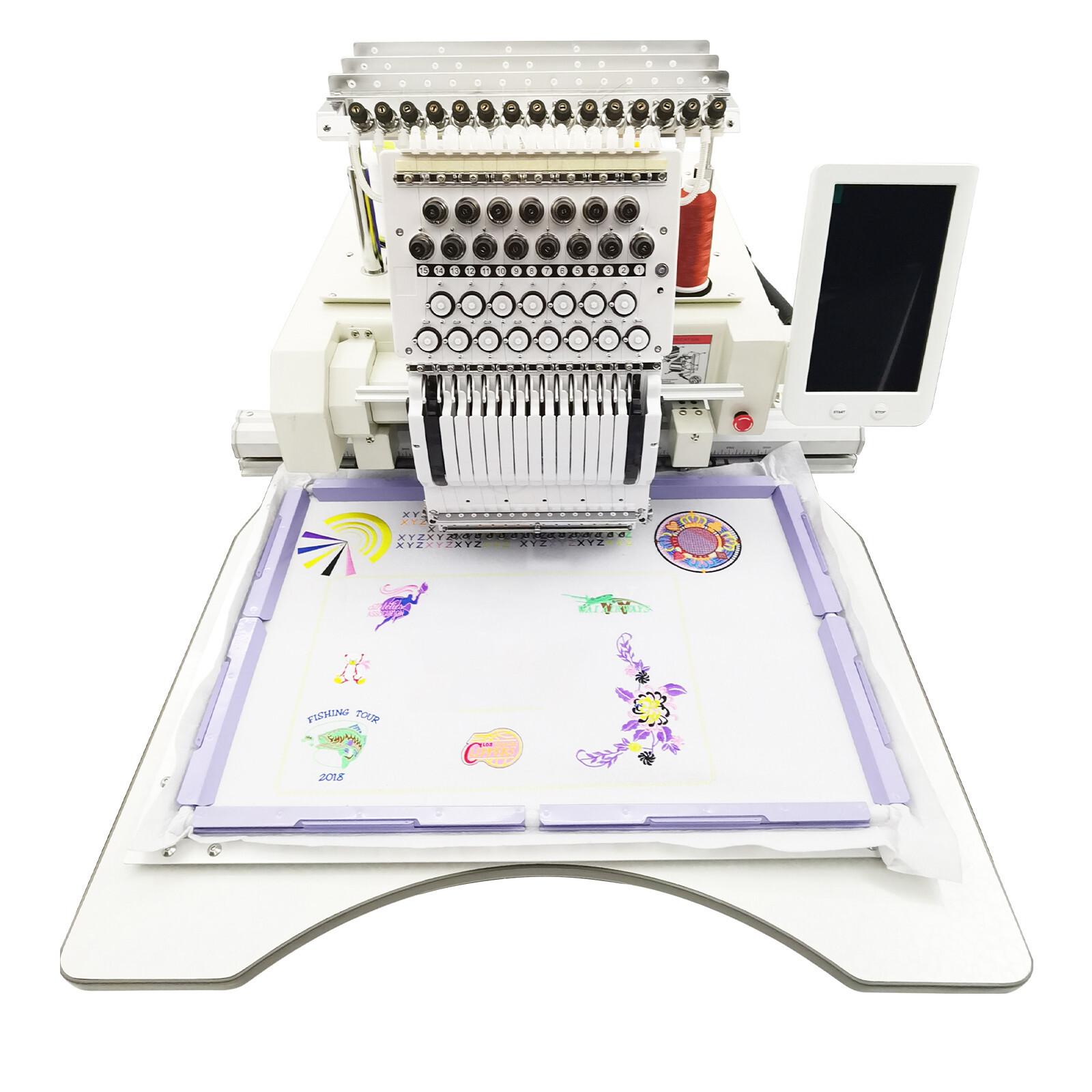 15-Needle Computerized Embroidery Machine 1000SPM Automatic Embroider 110-220V