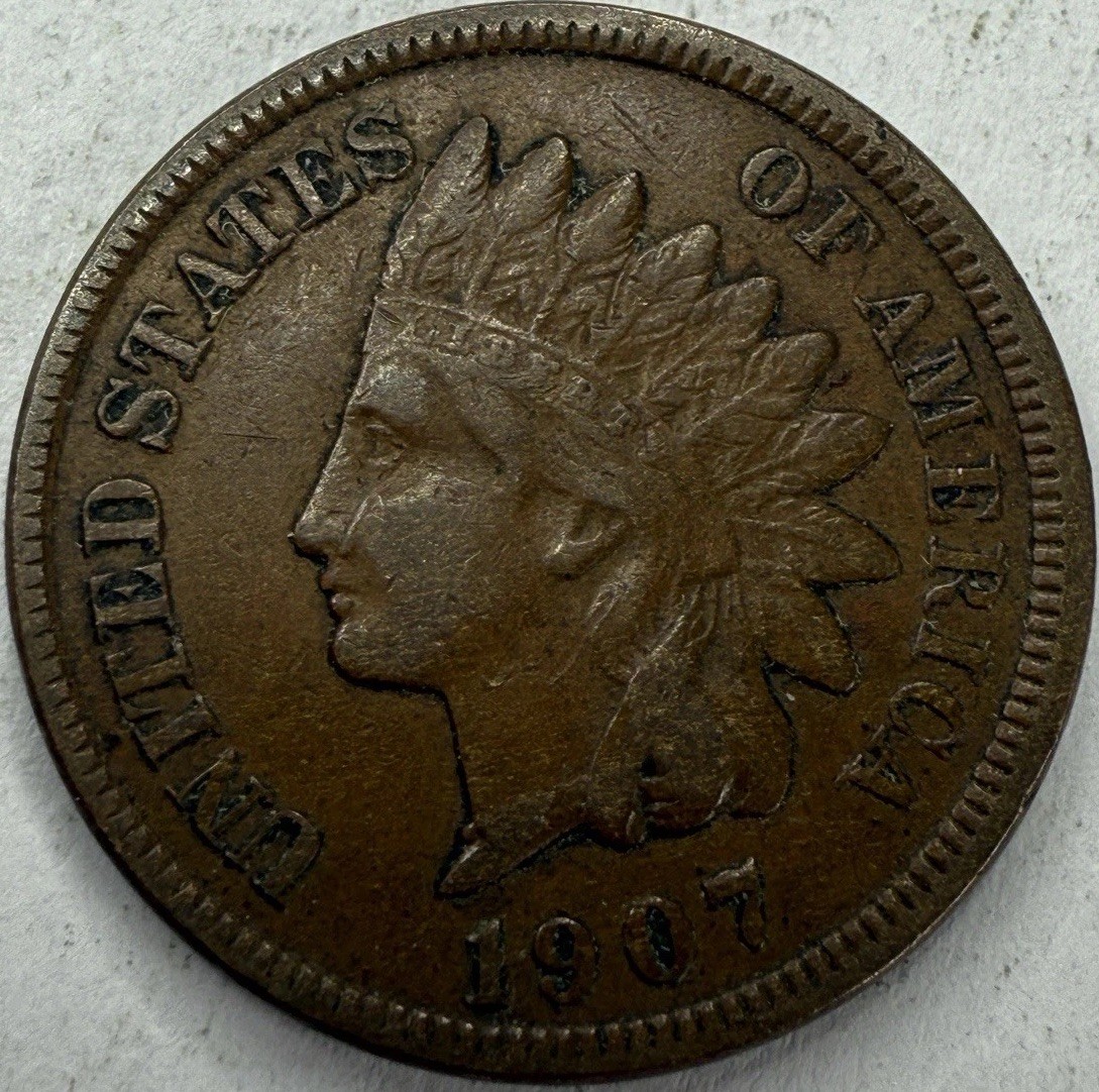 1907 Indian Head Cent Exact Coin Imaged #IND1835