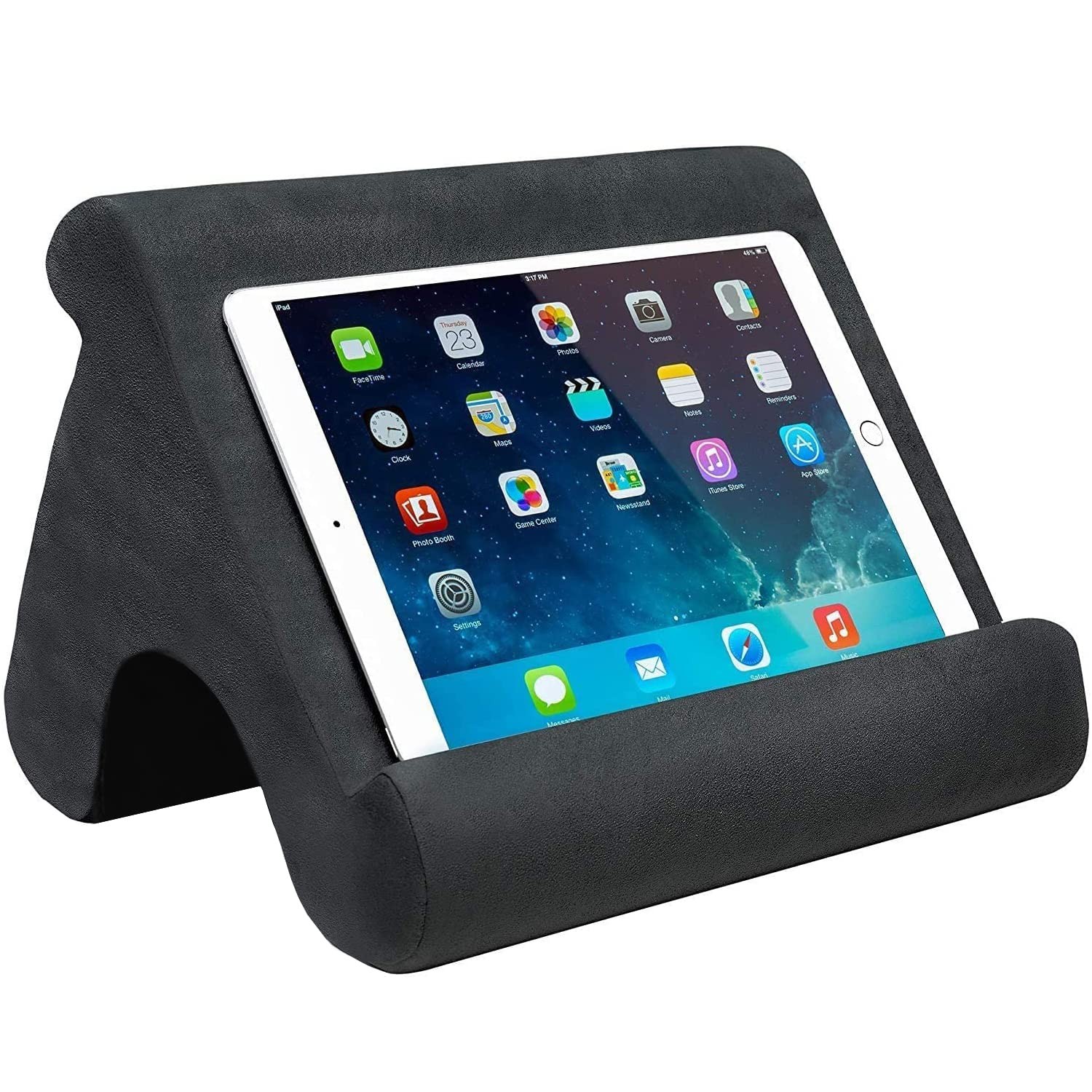 SAMHOUSING Tablet Pillow Stand - Holder Dock for Bed with Dark Grey