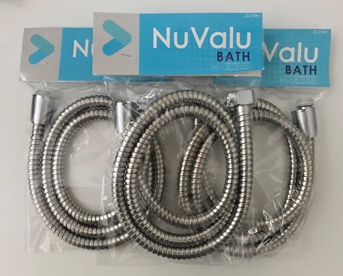 3 X 48'' Inch Long Bathroom Flexible Replacement Shower Hose-Stainless Steel