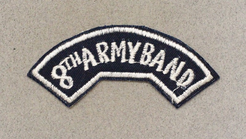 Army patch 6716: 8th Army Band - Korean made