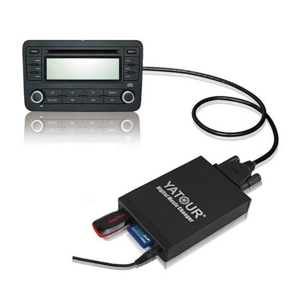 Car USB SD AUX MP3 Integration Kit For BMW 40-Pin Flat E39 E38 E46 X3 X5 Z4 R5X