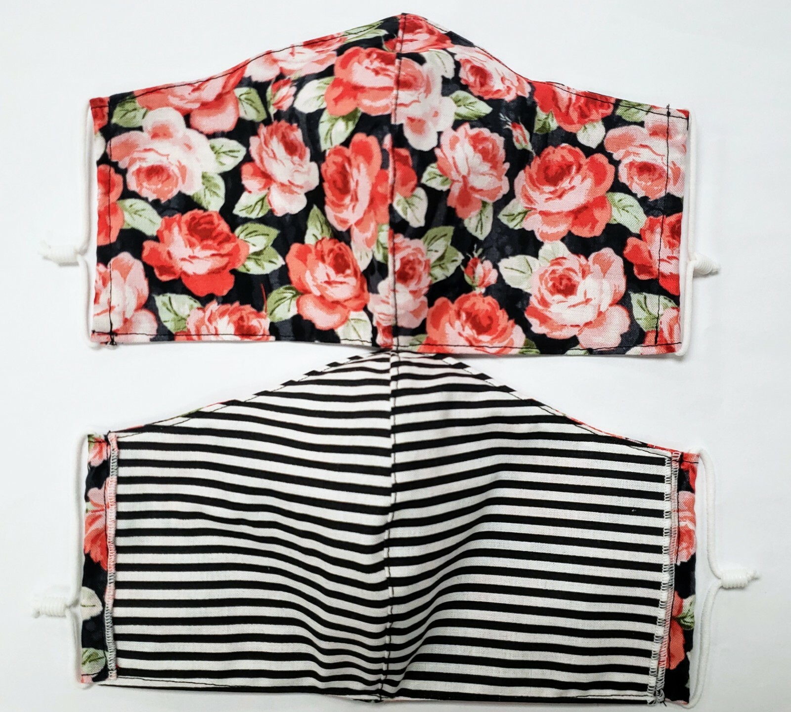 2 Pack Fitted Face Covering, Reversible & Adjustable