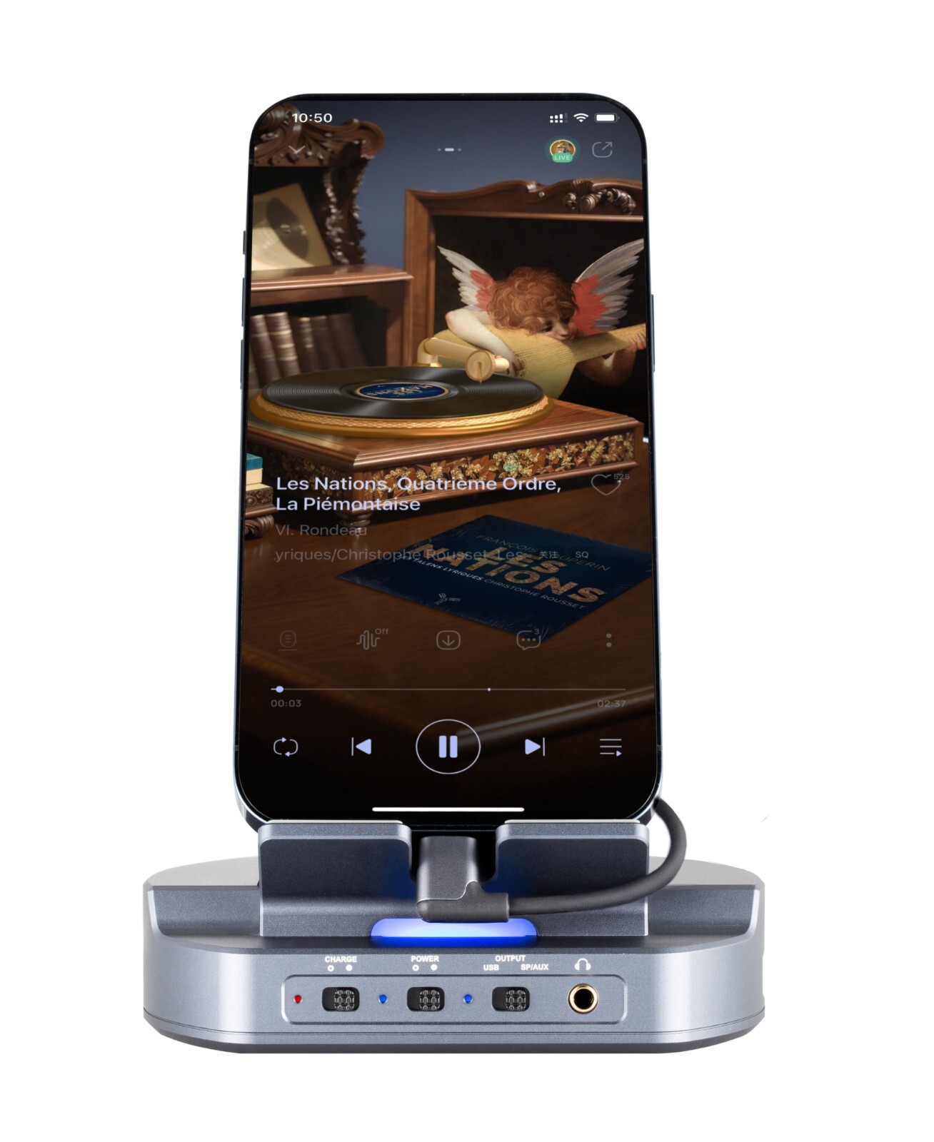 XDuoo DT-01 HiFi Turntable For Phone Convert USB to Coaxial/Optical/Aux