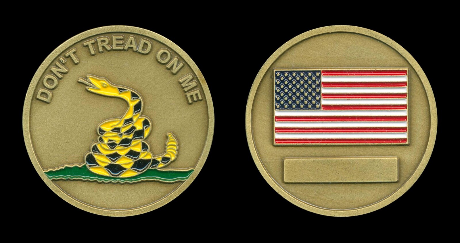 Challenge Coin - Don't Tread On Me - US Flag