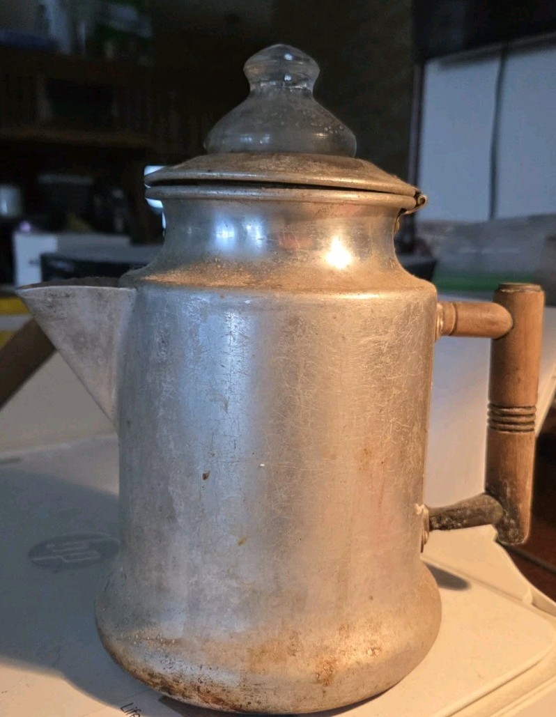 Vintage Unbranded 1950's Stovetop Coffee Percolator