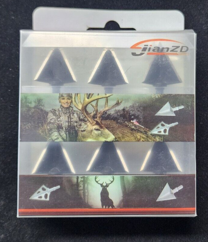 JianZD Broadhead Archery (Fixed Head) Screw in tips 6 per pack (Choose Type)