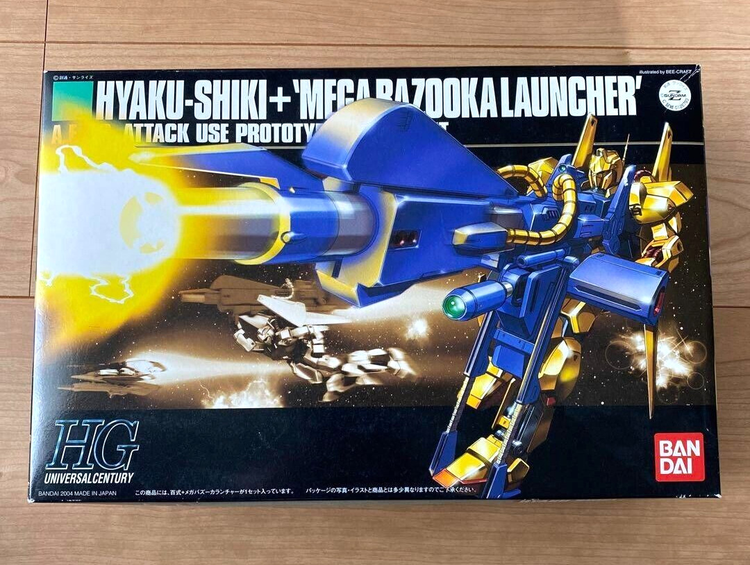 HGUC 1/144 Hyakushiki + Mega Bazooka Launcher Mobile Suit Z Gundam BANDAI NEW