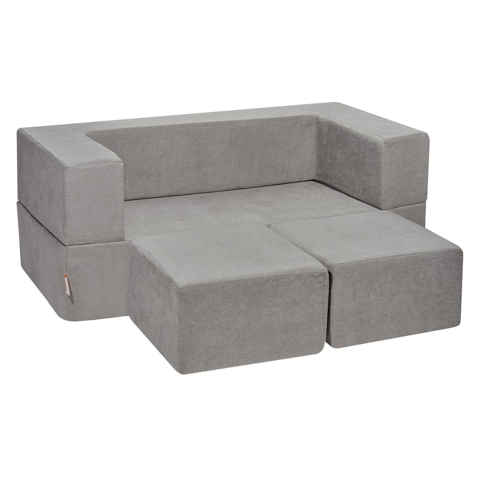 Kids Couch 4Pc Modular Kids Play Couch Toddler Couch Sofa Bed Playroom Furniture