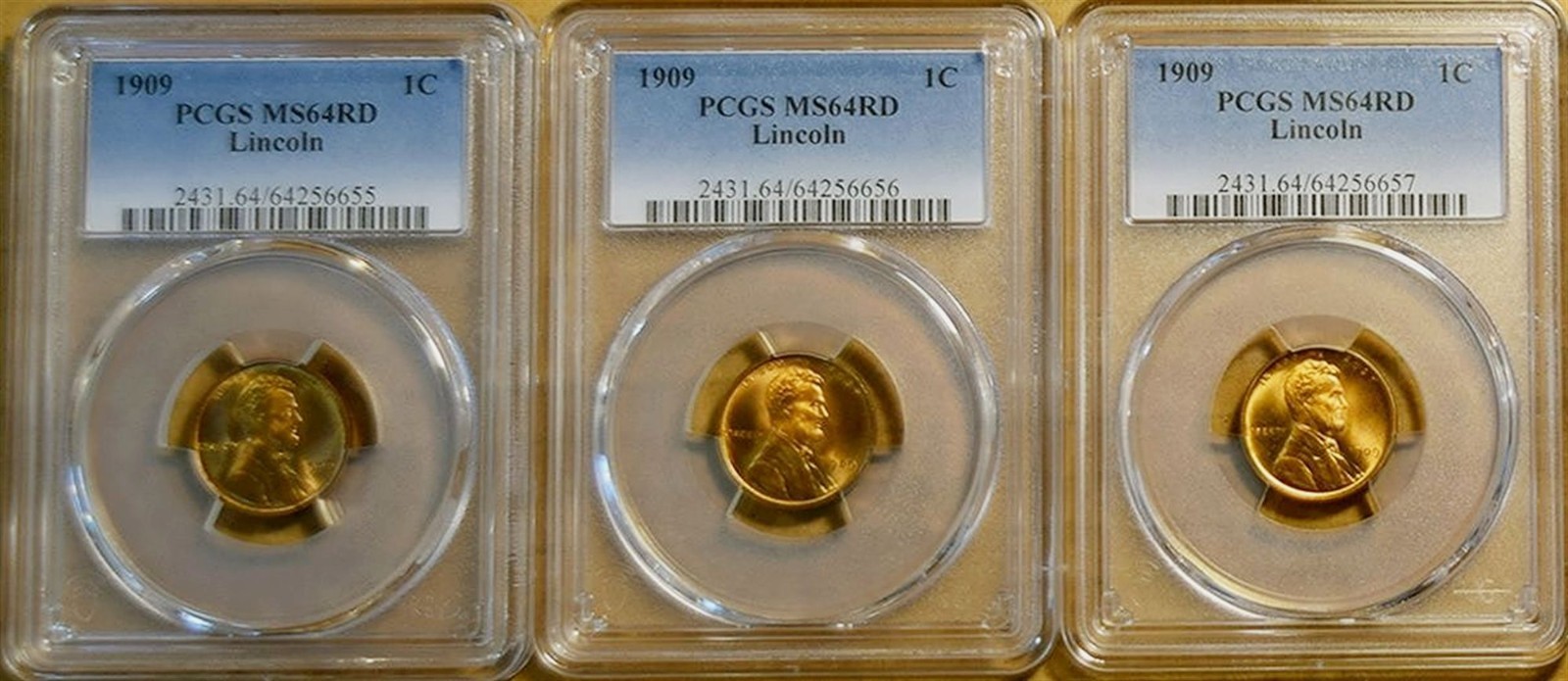 1909 PCGS MS64 RED Lincoln Cent