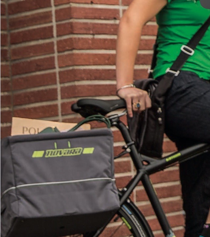 REI Novara Bicycle Basket Messenger Carrier Bag Gray