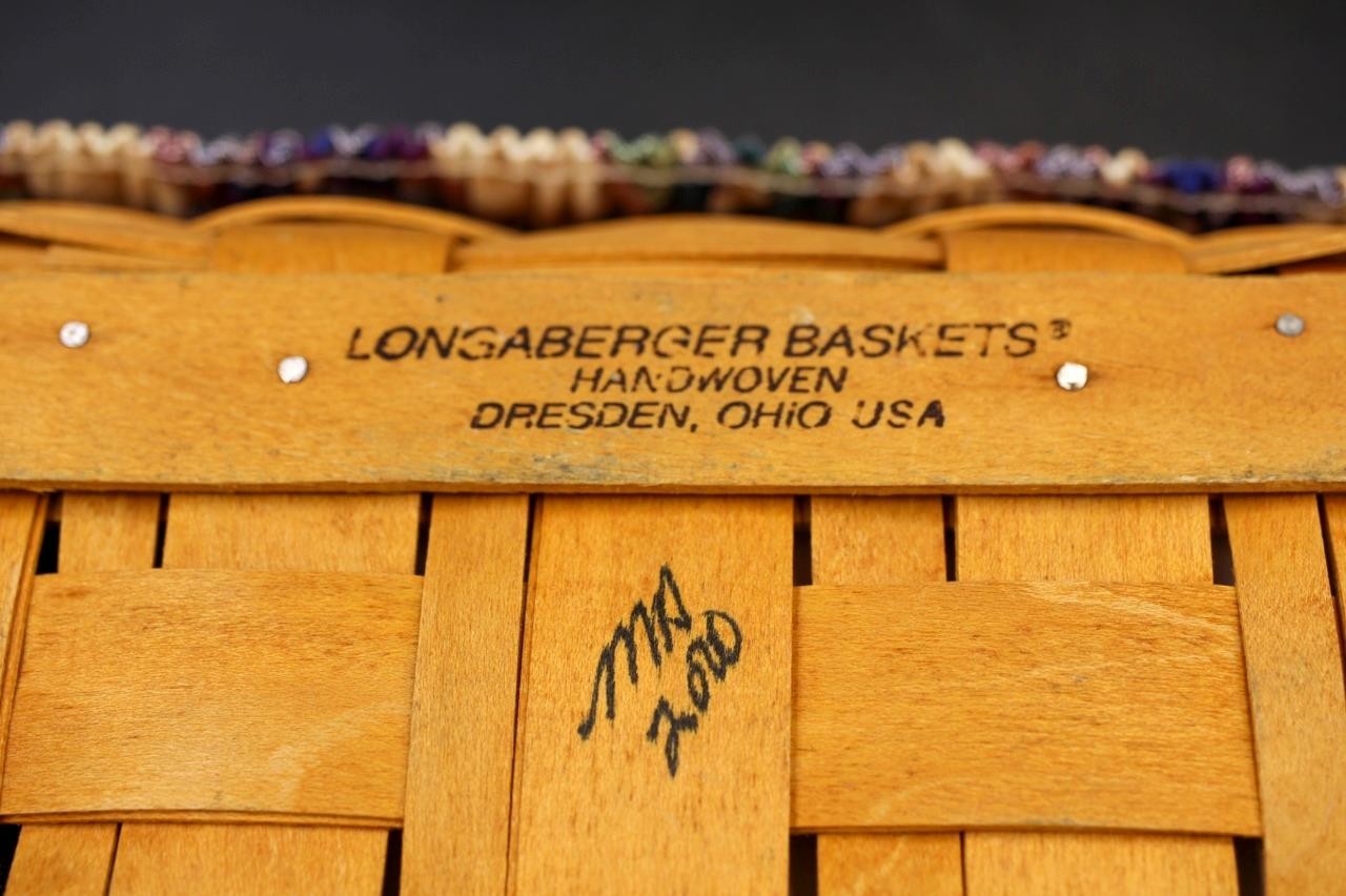 Longaberger Basket 2010 With Liner And Hard Plastic Protector vegetable fruit
