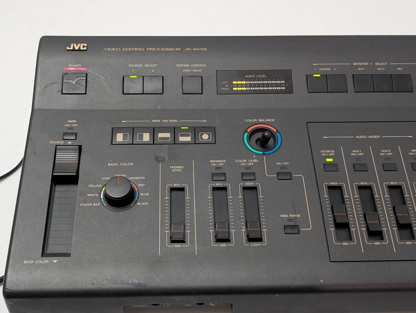 JVC JX-SV55 video editing Processor RCA Connectivity