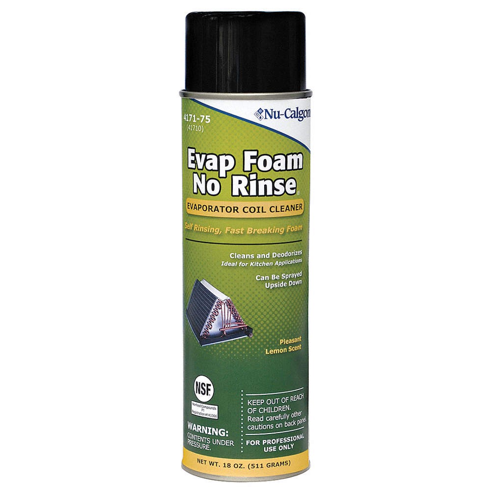 NU-CALGON 4171-75 Coil Cleaner, 18 oz, Aerosol Can, Clear 1ANJ6
