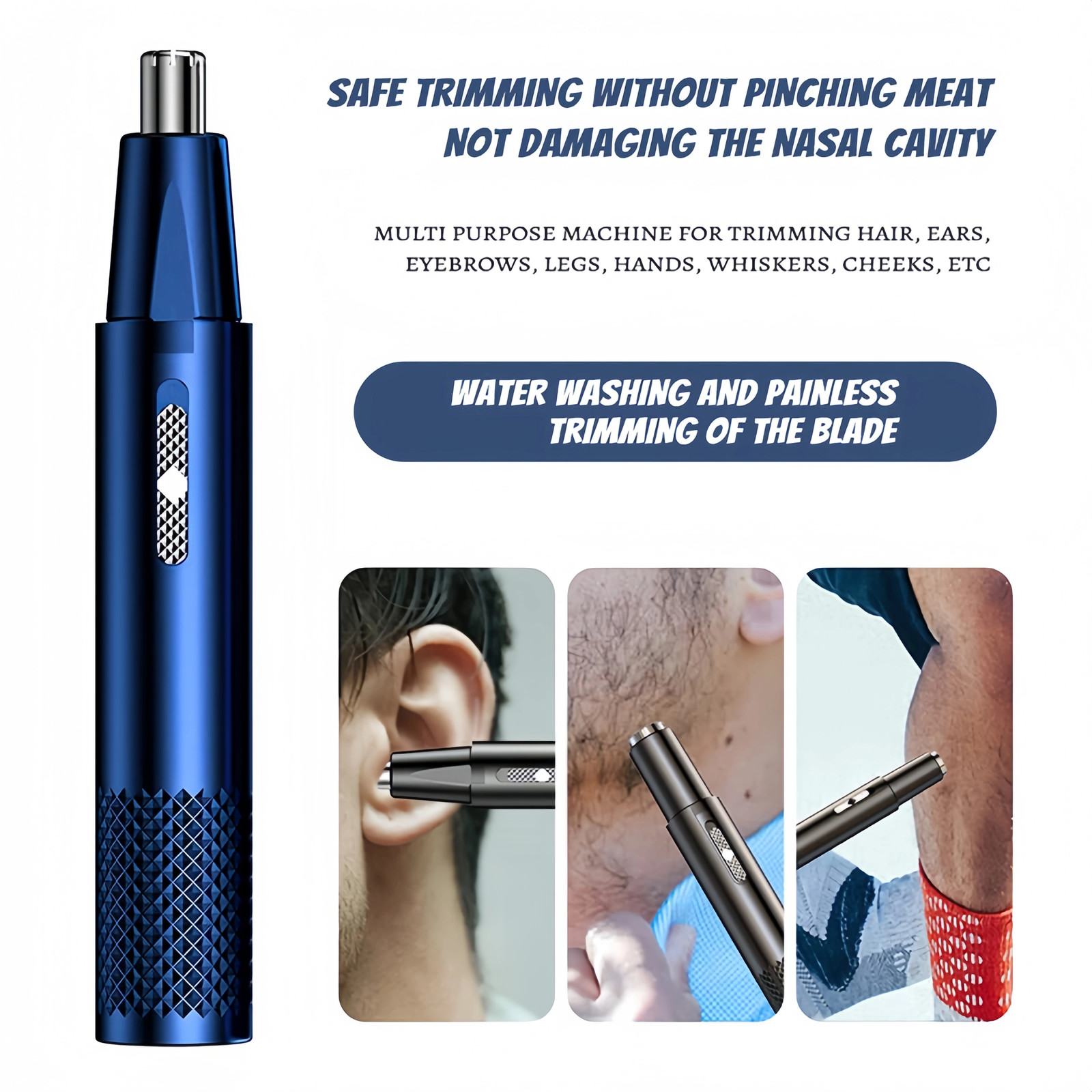 Electric Ear Beard Nose Hair Trimmer Eyebrow Mustache Remover Shaver Clipper New