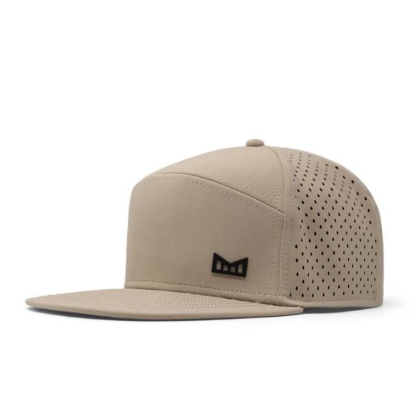 Melin Hydro Trenches Icon Flat Bill Hat, Khaki, Classic
