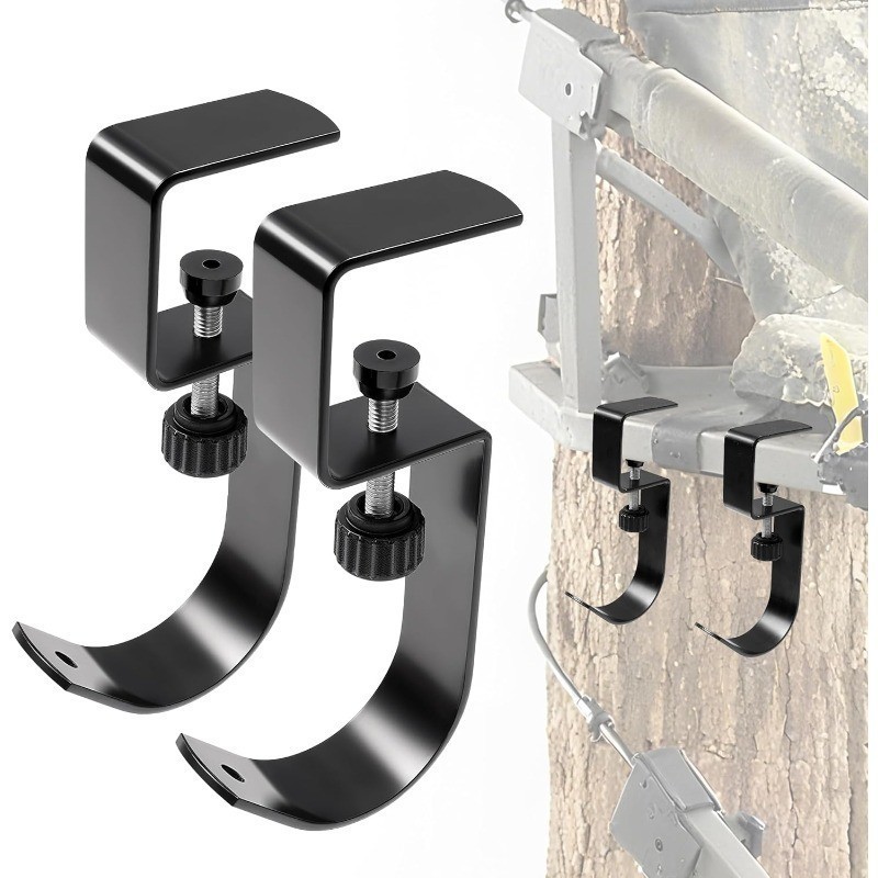 Metal Hunting Tree Stand Seat Hangers 2PCS Adjustable Treestand Gear Hanger