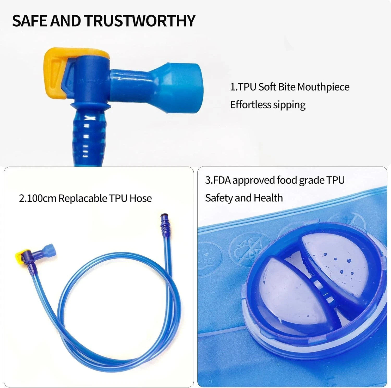 CamelBak Crux Hydration Pack Replacement Reservoir Bladder Blue 100 OZ / 3 L