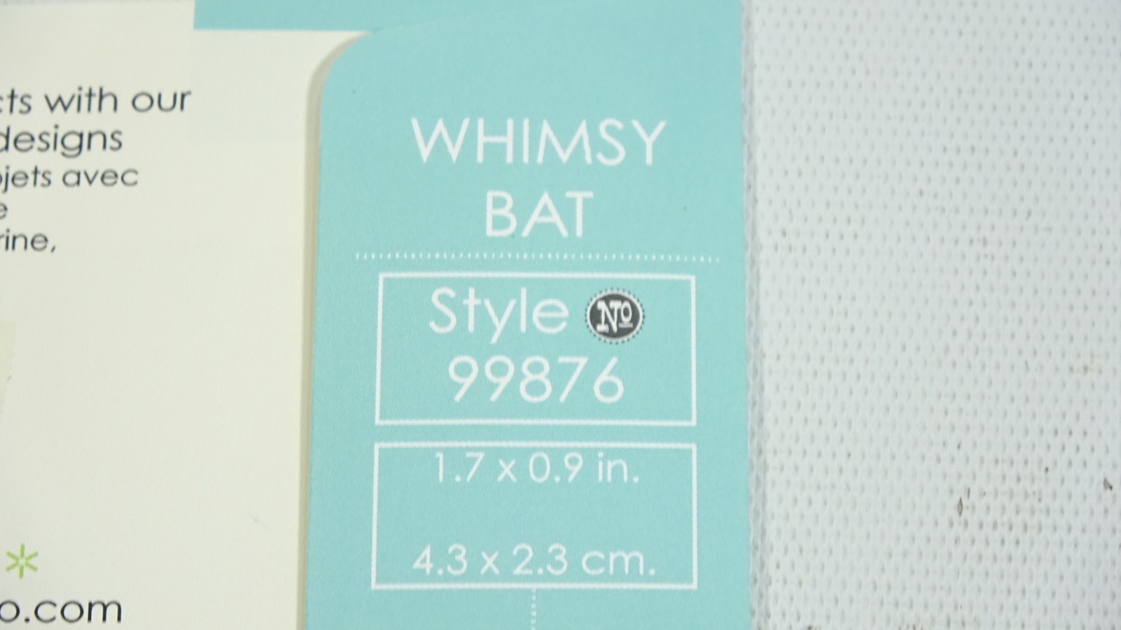 2017 Memory Box Whimsy Bat Halloween Craft Die 99876