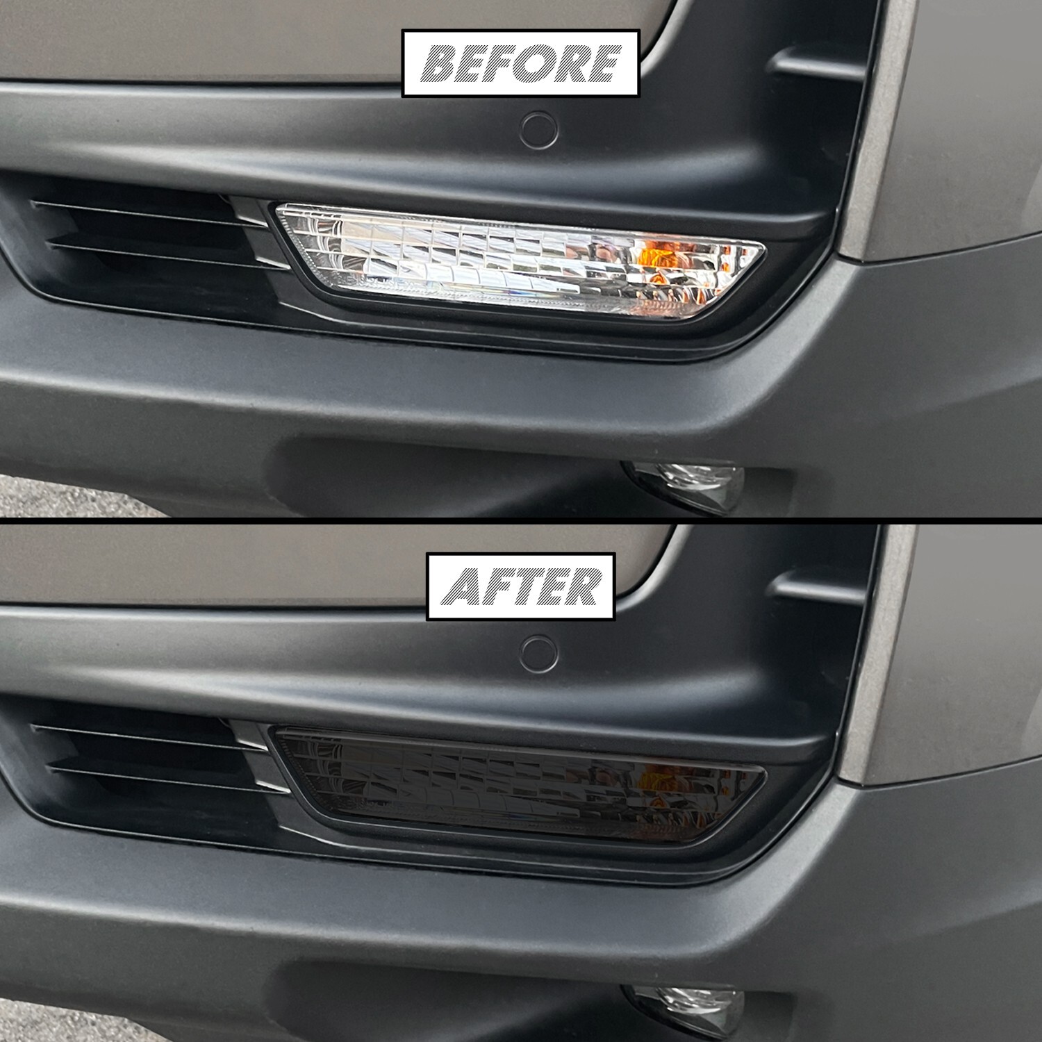 FOR 2021+ Honda Ridgeline Front Turn Signal SMOKE Precut Vinyl Tint Overlays