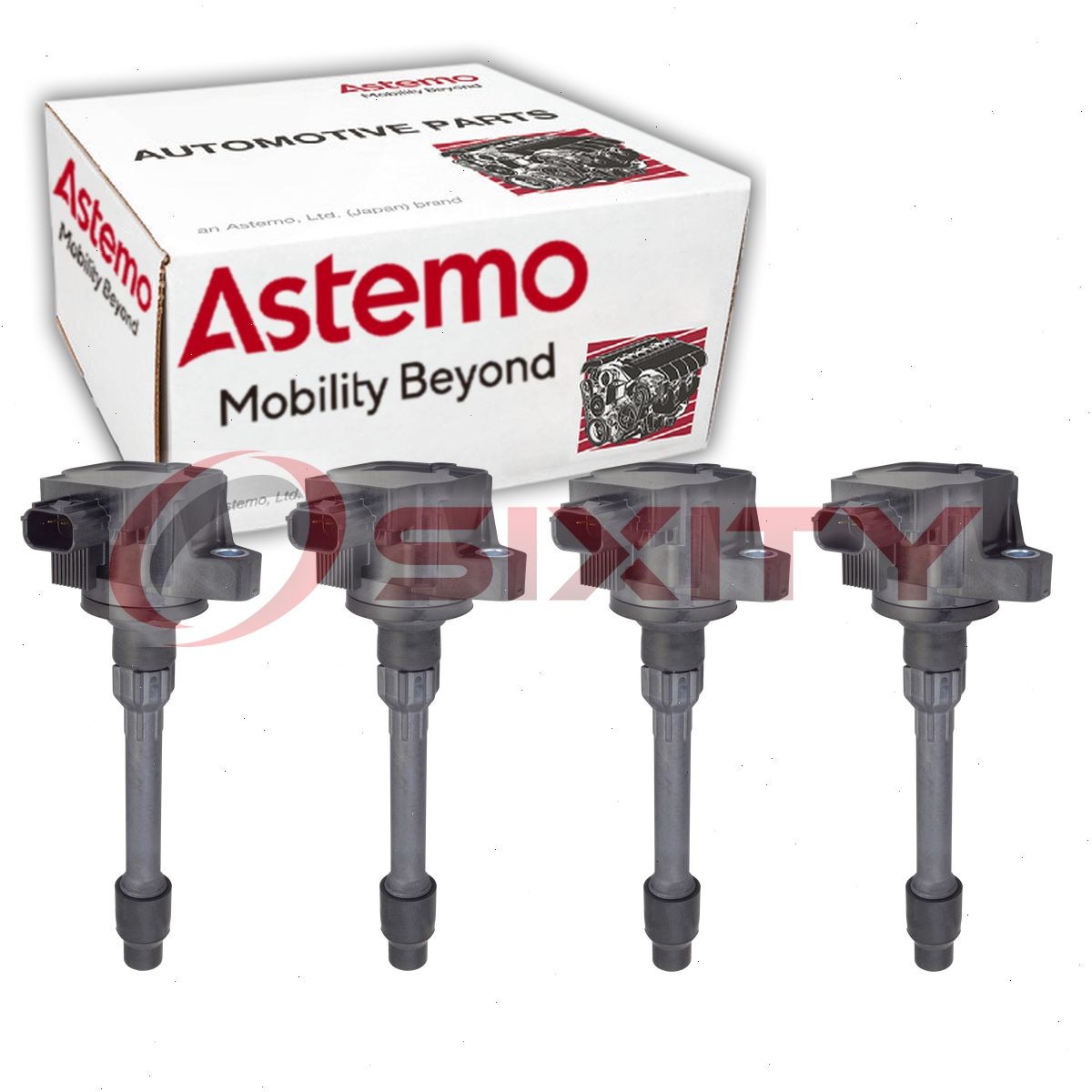 4 pc Hitachi Ignition Coils for 2015-2019 Honda Fit 1.5L L4 Spark Plug Wire nm