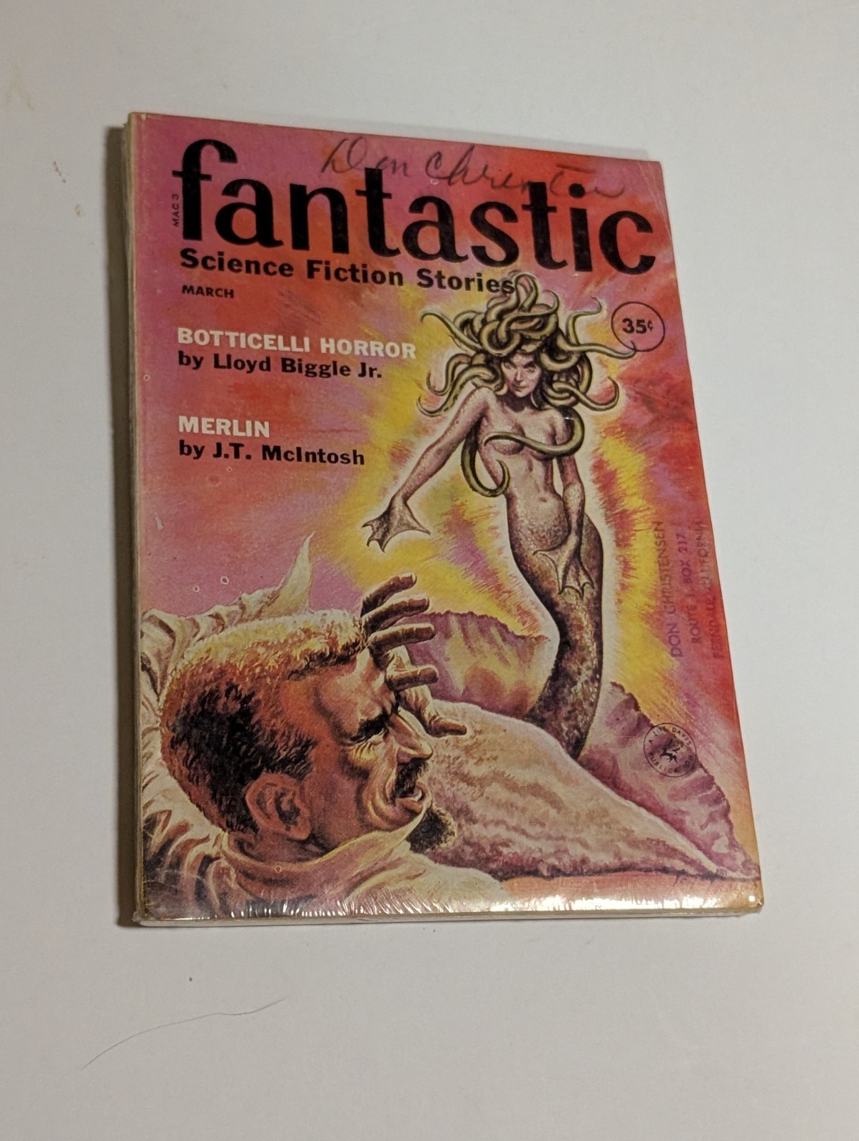 Fantastic Science Fiction Stories  Digest Vol 9 no 3 March 1960 COVER Paul Frame