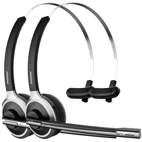 Mpow M5 Upgrade Bluetooth 5.0 Headset Trucker Call Center Driver Headphones Mic