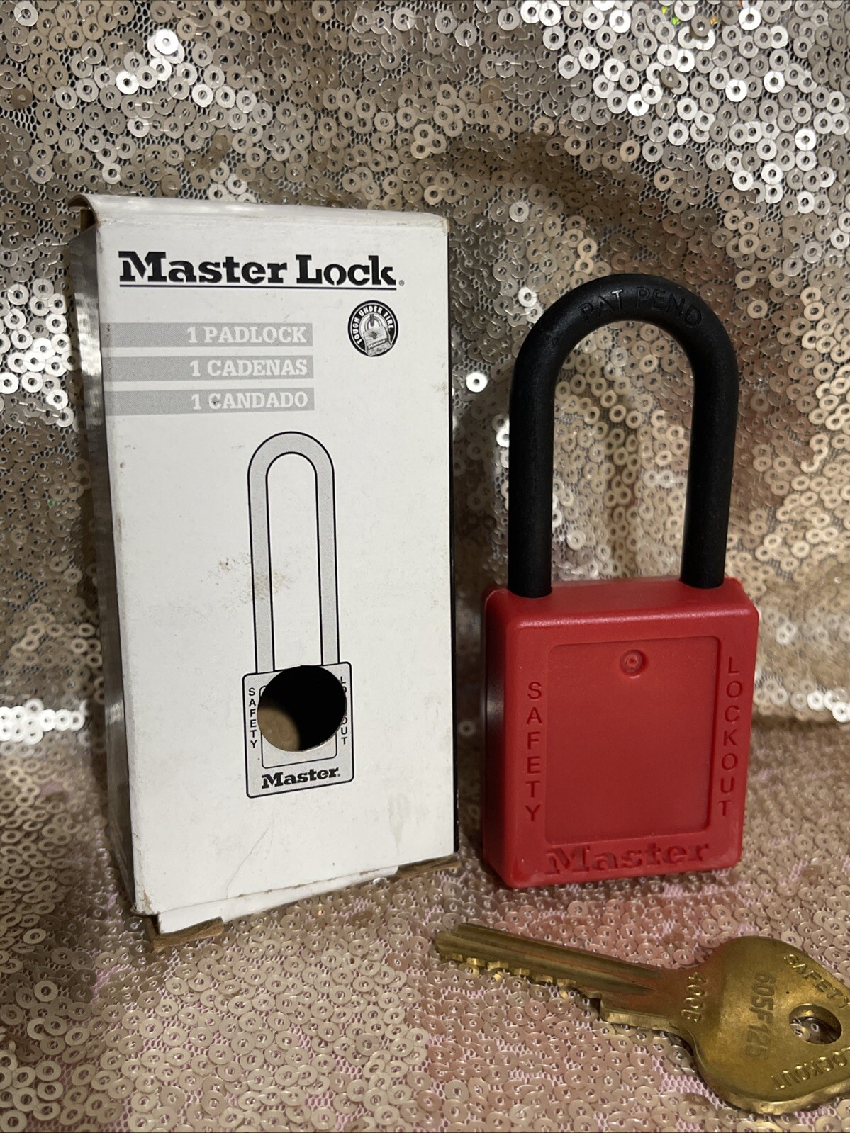 Red MASTER LOCK 406KA400RED Padlock New